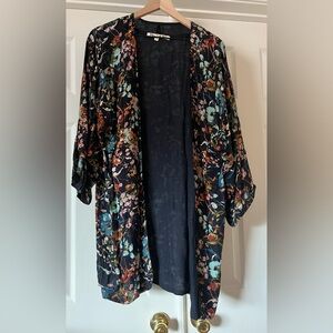 Michael Stars Floral Reversible Ruana